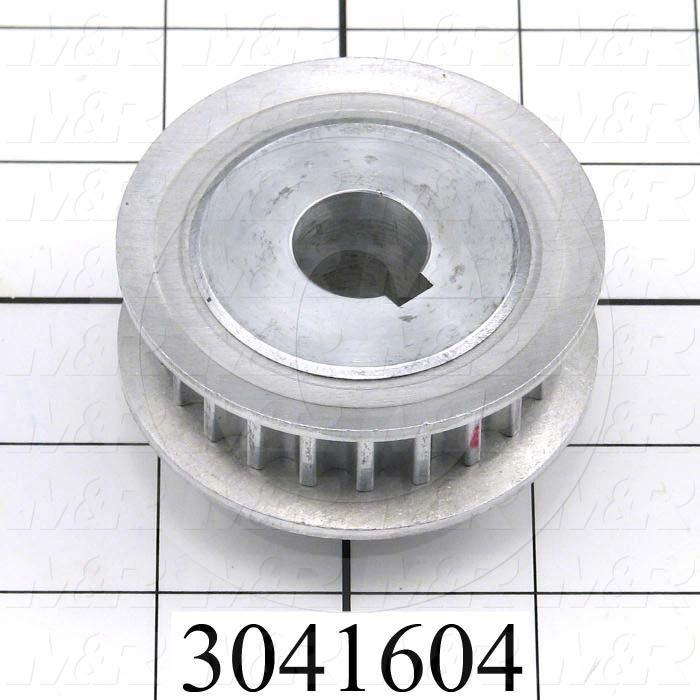 3041604 Timing Belt Pulley, 18 MM Bore Size, GT Tooth Profile, 22