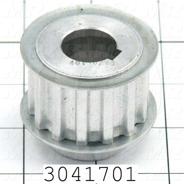 3041701 Timing Belt Pulley, 19 MM Bore Size, T10 Tooth Profile, 14