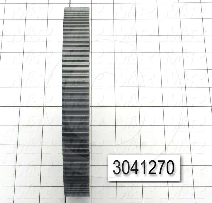 Timing Belt Pulley, Q-D SDS Bushing Bore Type, HTD Tooth Profile, 112 Teeth, 5 mm Pitch, C1 Pulley Type, 6.980" Pitch Diameter, 0.84" Height, Steel Material, 15 mm Belt Width