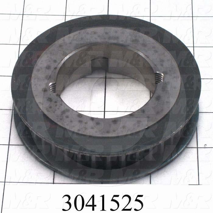 Timing Belt Pulley, Taper Lock Bushing Bore Type, GT2 Tooth Profile, 36 Teeth, 8 mm Pitch, A1F Pulley Type, 3.550" Pitch Diameter, Grey Iron Material, 12 mm Belt Width