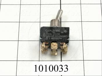 Toggle Switch, 3 Positions, DPDT