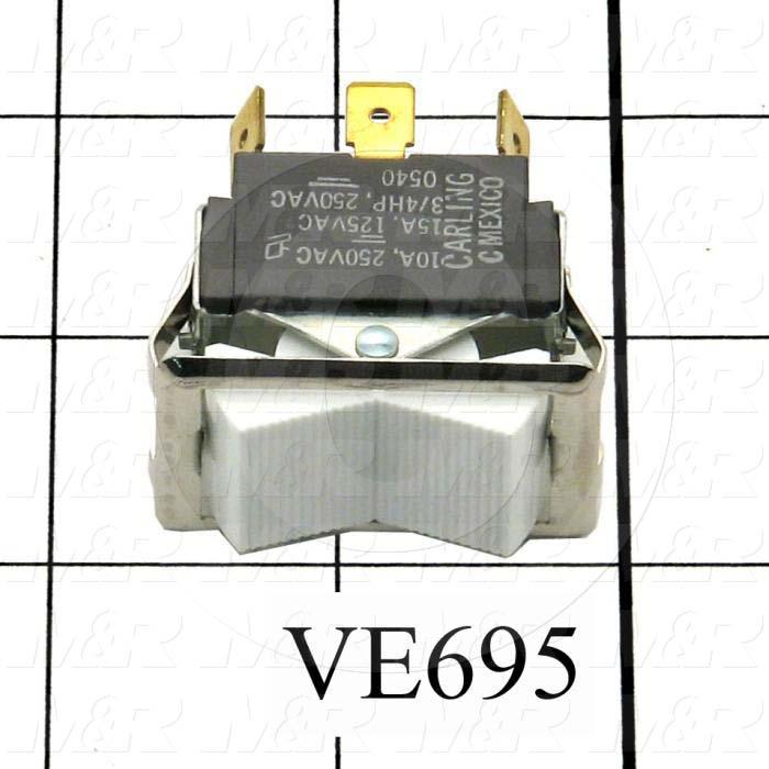 Toggle Switch, DPDT, 125VAC, 15A