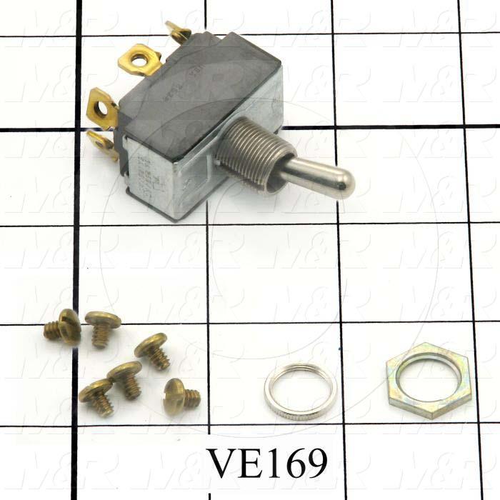 Toggle Switch, DPDT, Srew Terminals