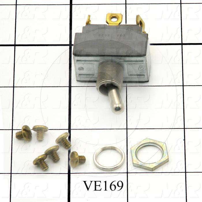 Toggle Switch, DPDT, Srew Terminals