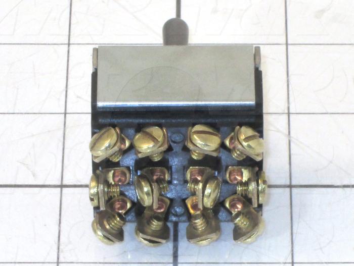 Toggle Switch, Hesitation, 4PDT, 125VAC, 15A