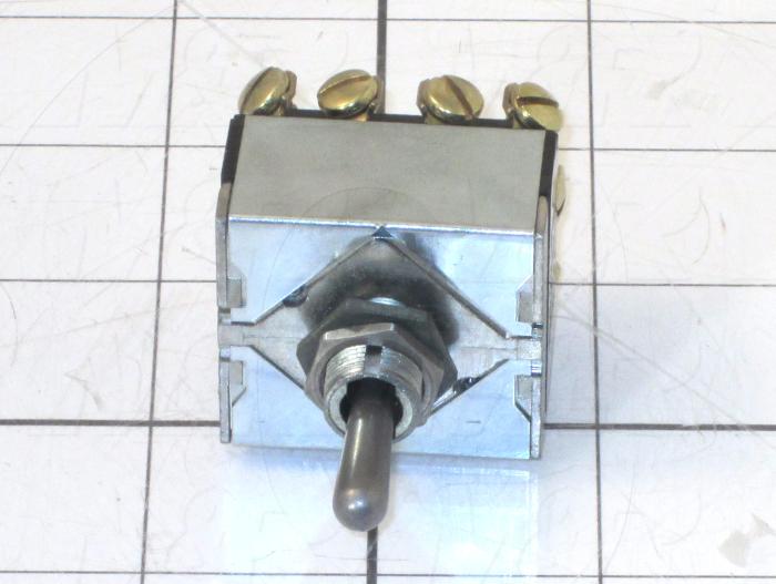 Toggle Switch, Hesitation, 4PDT, 125VAC, 15A