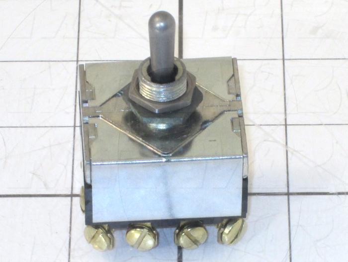 Toggle Switch, Hesitation, 4PDT, 125VAC, 15A