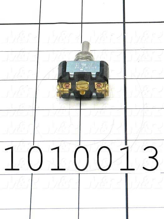 Toggle Switch, Maintained, 3 Positions, SPDT, 250VAC, 10A