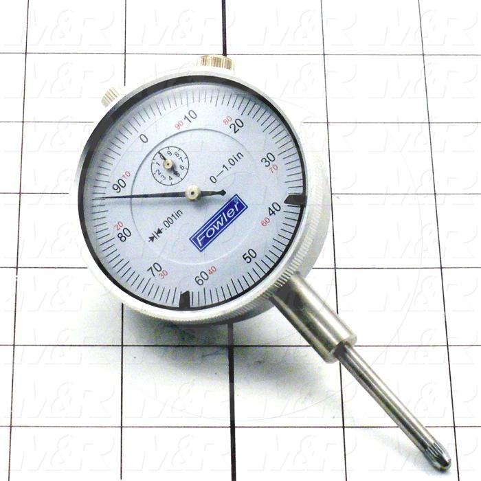 Tools, Dial Indicator, 2 1/4" Dial Indicator, 1.000" Range, Dial Reading 0-100, .0001" Graduation