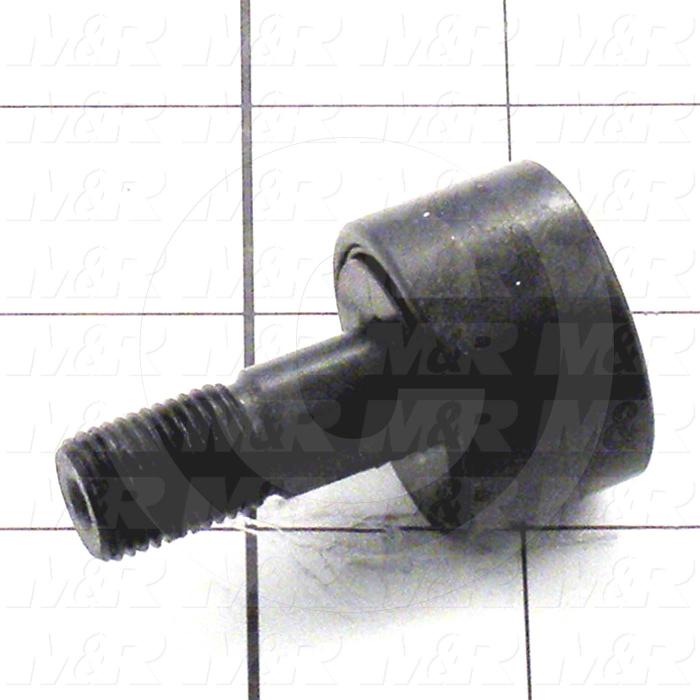 Track Rollers, ANSI, Crowned Type, 1.25" Roller Diameter, Heavy Stud Type, 0.75" Roller Width, 0.75" Stud Diameter, Needle Rolling Element, Hex Hole Mounting Type, Sealed Seal Type