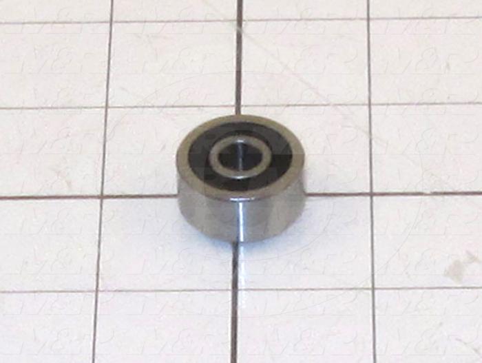 Track Rollers, ISO, 24 mm Roller Diameter, 11 mm Roller Width, 8 mm Bore Size, 1 Gal.