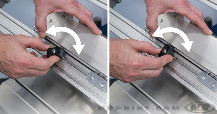 Quick-load and lock design speeds installation and removal of troughs for quick clean up