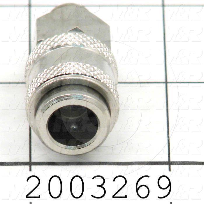 Tube Compression Fittings, Quick Disconnect Plug Type, 1/8" BSPP MALE Thread size, Quick Disconnect Plug Out, Brass Material