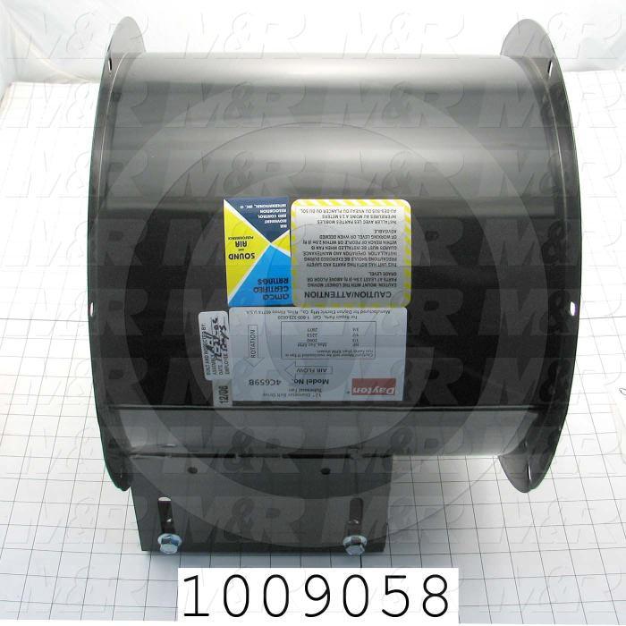 Tubeaxial, 12" Blower Diameter, 200F Temperature Rating, 2432CFM Max. Air flow