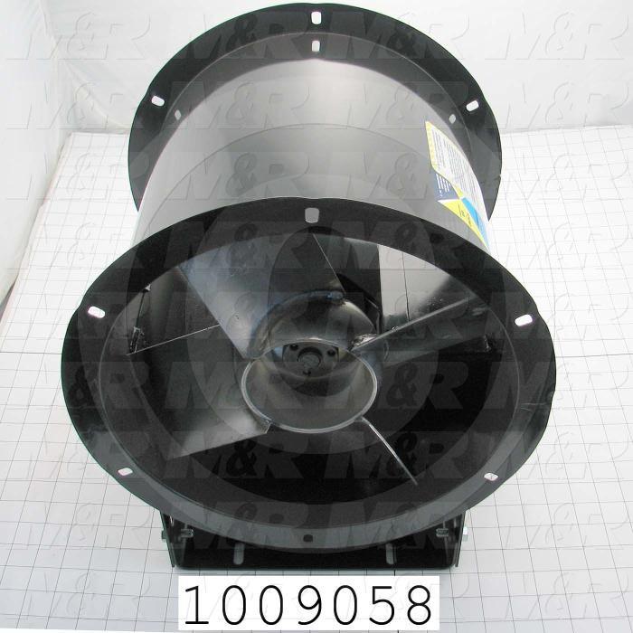 Tubeaxial, 12" Blower Diameter, 200F Temperature Rating, 2432CFM Max. Air flow