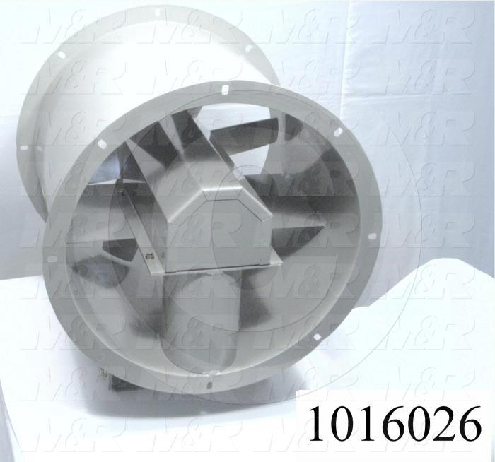 Tubeaxial, 16" Blower Diameter, 200F Temperature Rating, 3859CFM Max. Air flow