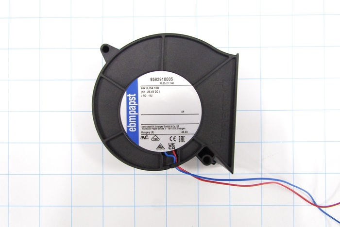 Tubeaxial, 97 mm Blower Diameter, -20 - 60 C Temperature Rating, 35.9 cfm Max. Air flow, 24VDC Voltage