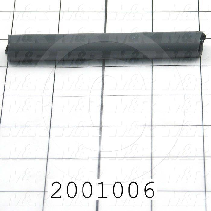 Tubing, 1/2" OD, Black Color, Polyolefin Material