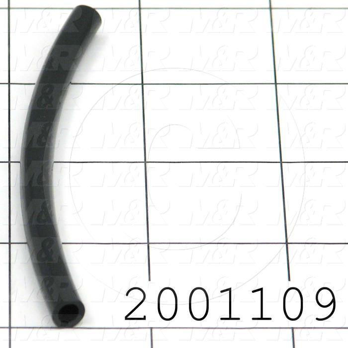 Tubing, 1/4" OD, Black Color, Polyurethane Material, 95A Durometer With M&R Logo