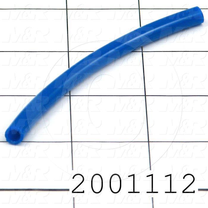 Tubing, 1/4" OD, Blue Color, Polyurethane Material, 95A Durometer With M&R Logo