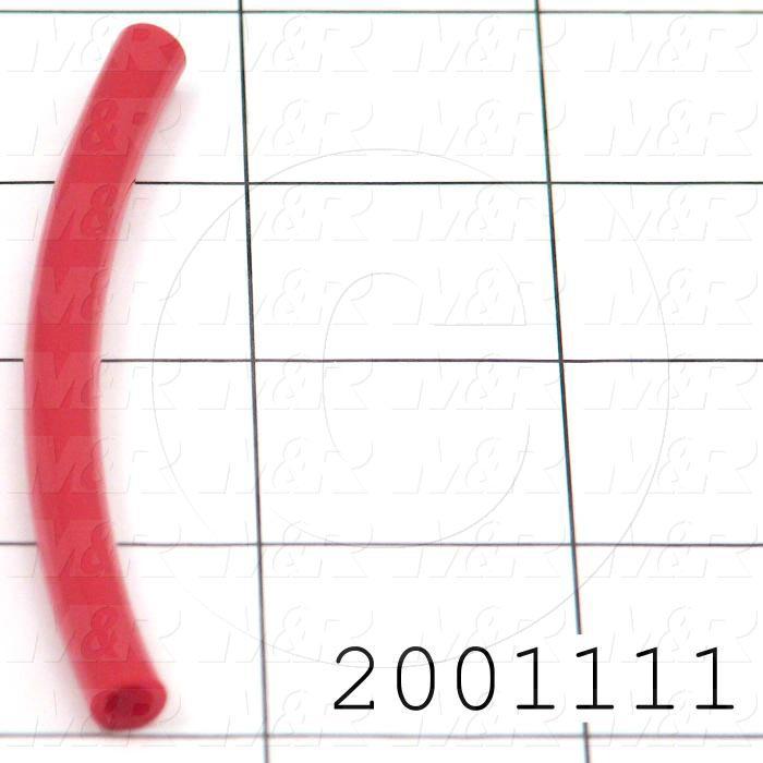 Tubing, 1/4" OD, Red Color, Polyurethane Material, 95A Durometer With M&R Logo