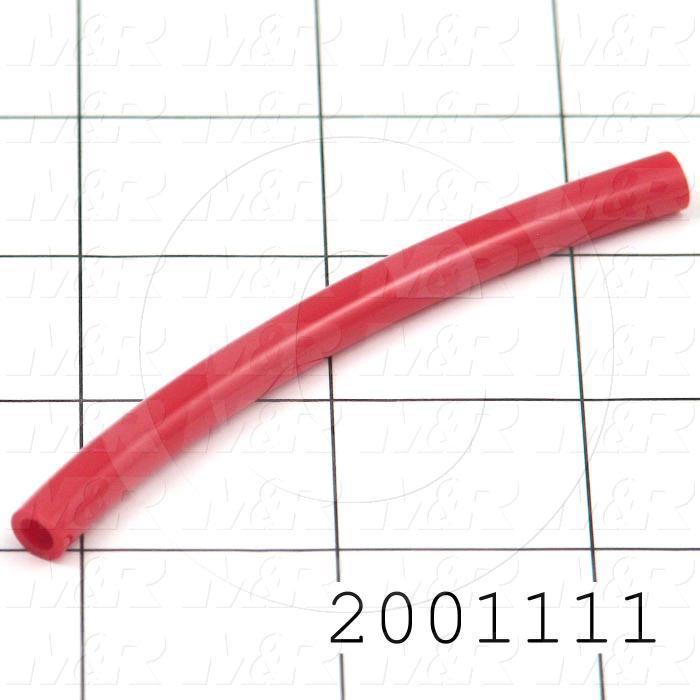 Tubing, 1/4" OD, Red Color, Polyurethane Material, 95A Durometer With M&R Logo