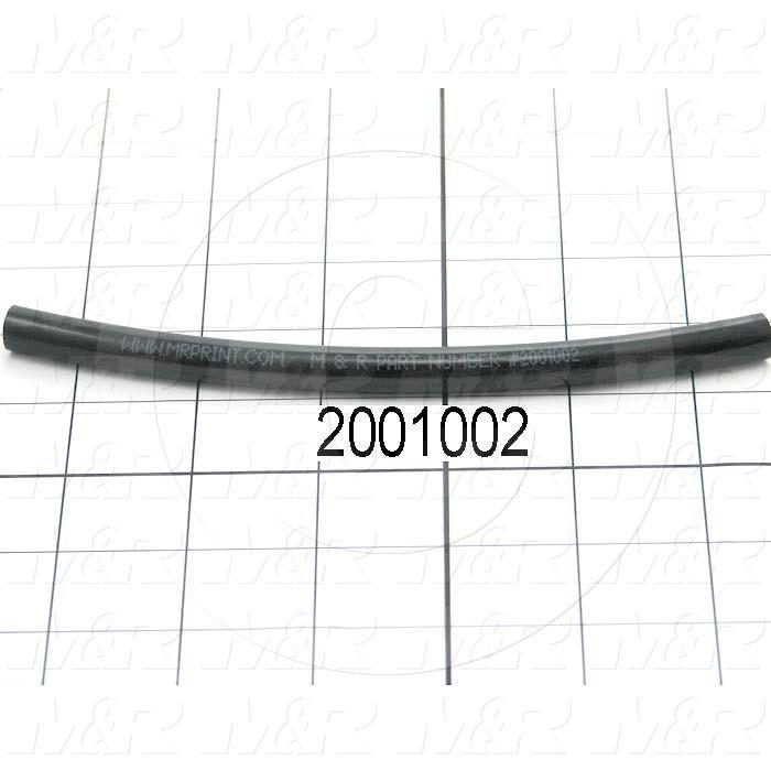 Tubing, 3/8" OD, Black Color, Nylon 11 Material