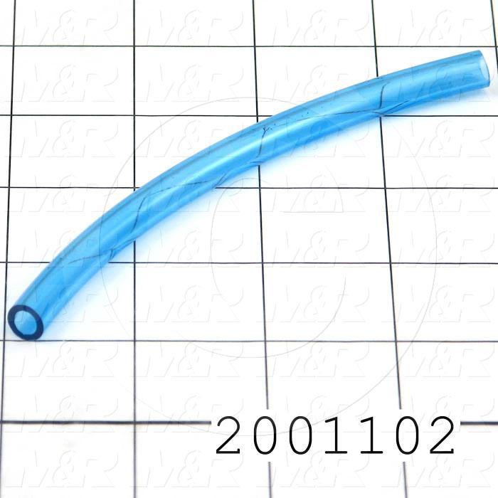 Tubing, 5/16" OD, Blue Color, Polyurethane Material