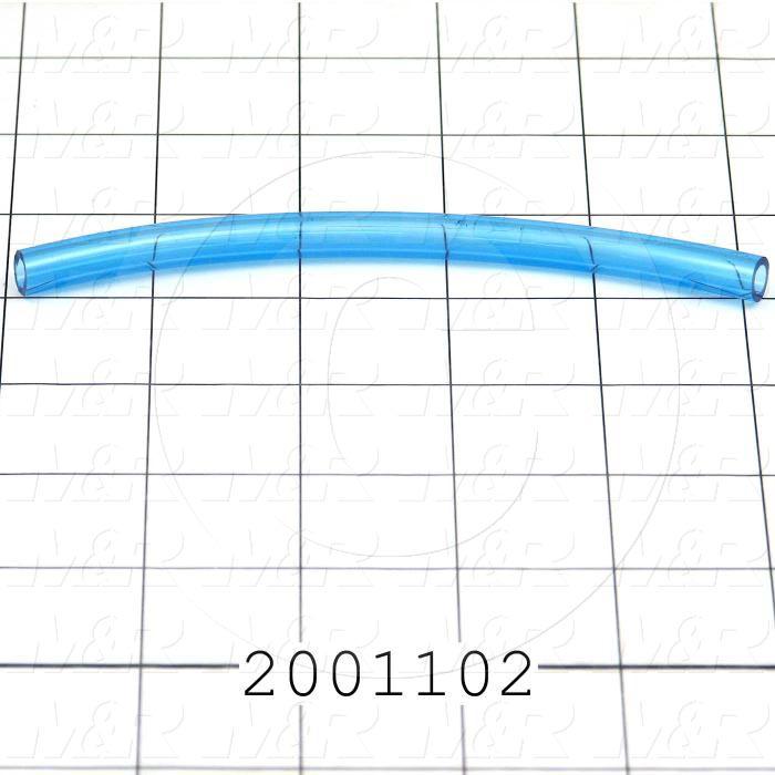 Tubing, 5/16" OD, Blue Color, Polyurethane Material
