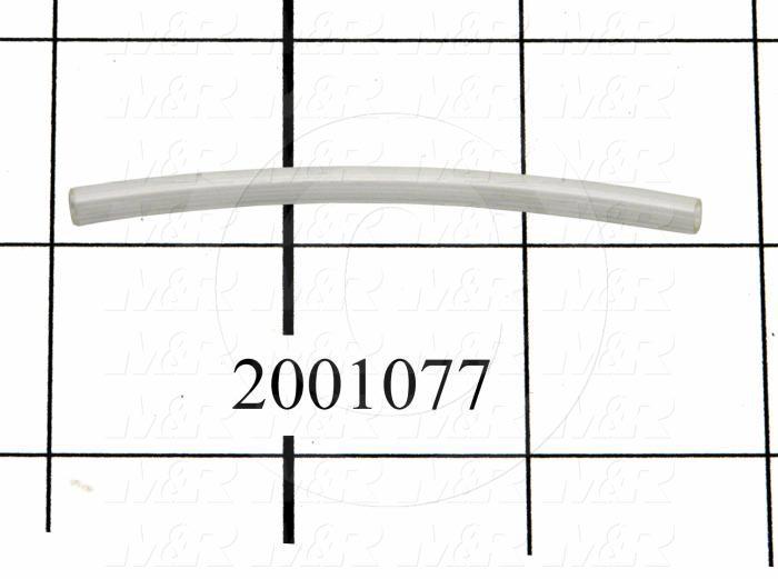 Tubing, 5/32" OD, Clear Color, Polyurethane Material