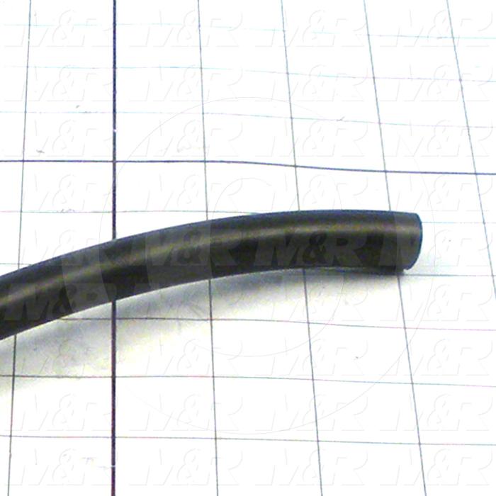 Tubing, 5/8" OD, Black Color, Rubber Material, 3/8"ID