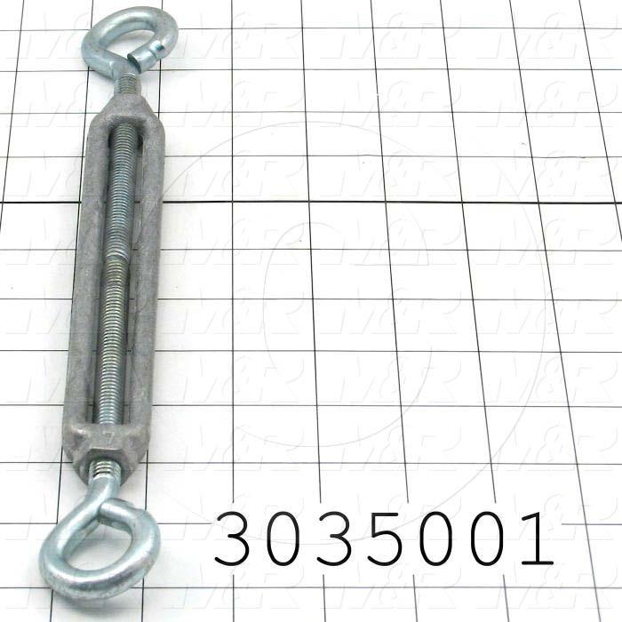 3035001 Turnbuckle, Type Eye and Eye Turnbuckles, Body Style