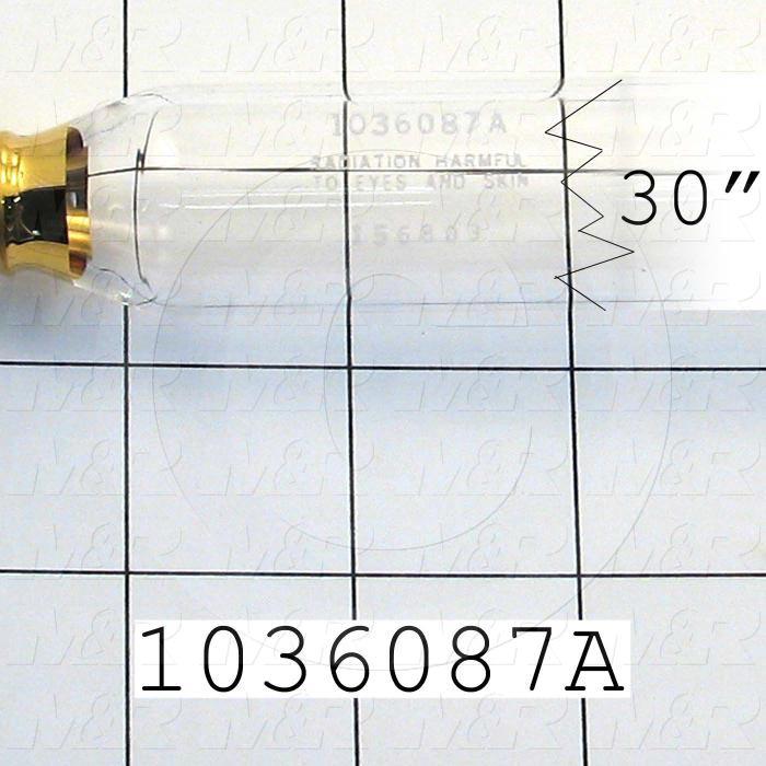 UV Lamps, Mercury, 30", 400W/in, 13.1A, 1000VAC