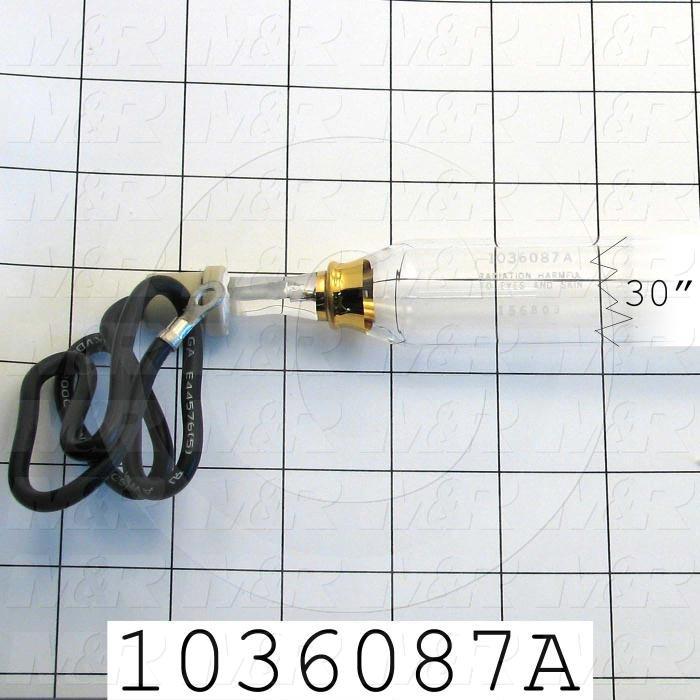UV Lamps, Mercury, 30", 400W/in, 13.1A, 1000VAC