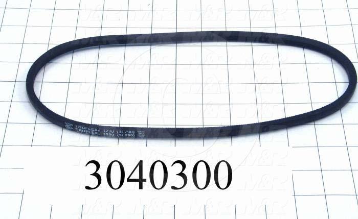 V-Belts, 3L V-Belt Type, 3L290 Trade Size, 29" Outside Length