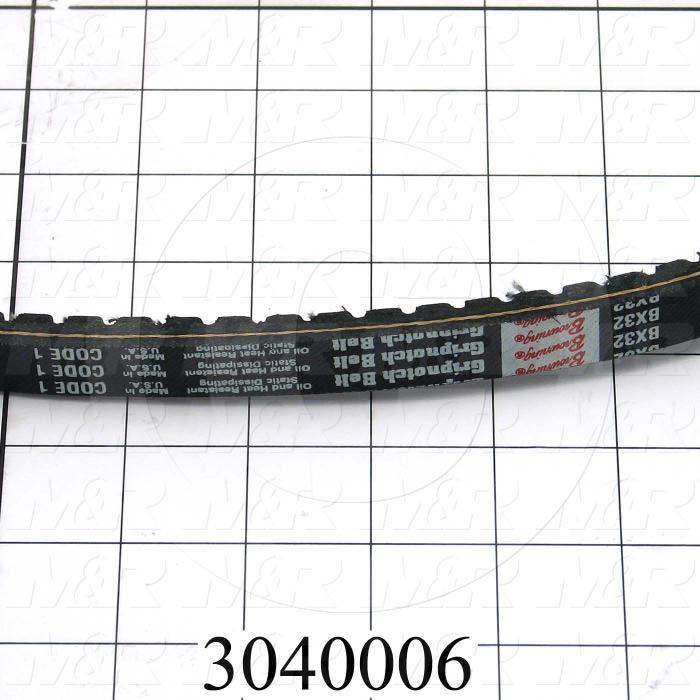V-Belts, B V-Belt Type, B32 Trade Size, 35" Outside Length