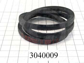 V-Belts, B V-Belt Type, B55 Trade Size, 58" Outside Length