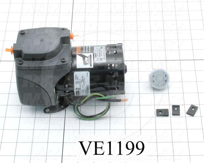 Vacuum Motor, 1/20HP, 1725 RPM, 115V, 60/50Hz