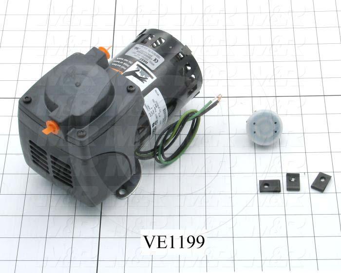 Vacuum Motor, 1/20HP, 1725 RPM, 115V, 60/50Hz