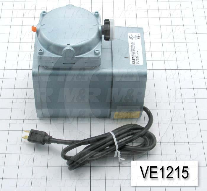 Vacuum Motor, 1/8HP, 1575 RPM, 115V, 60Hz