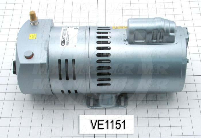 Vacuum Motor, 3/4HP, 1425 RPM, 115/230VAC, 1 Phase, 60/50Hz