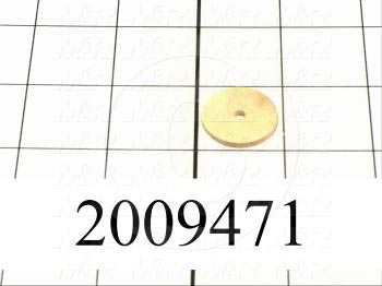 Vacuum Pad, 7/8" Pad Dia., Flat Pad Type, 1/8" ID Vacuum Entry Port