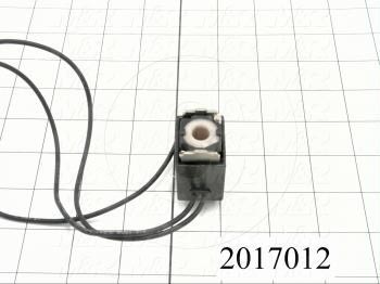 Valve Accessories, 120VAC Solenoid And Cover Assembly With 18" Flying Leads, Used For 800 Solenoid Valves