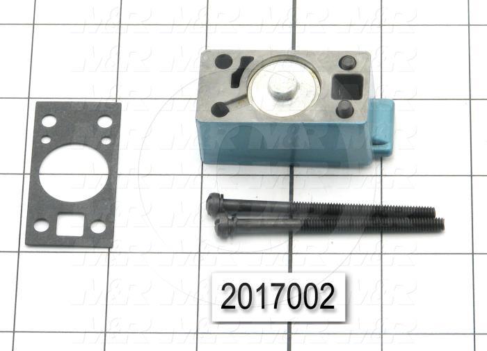 Valve Accessories, 3 Position Pilot Adapter For Internally Piloted 800 Valves, Kit also Includes Gasket, Screws And Is Used For MAC Color Station