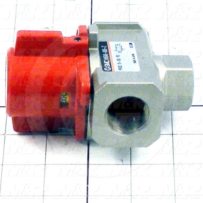 Valve Relief Pressure, 3/4" NPT Port Size, 0.1 - 1.0 MPa Operating Pressure