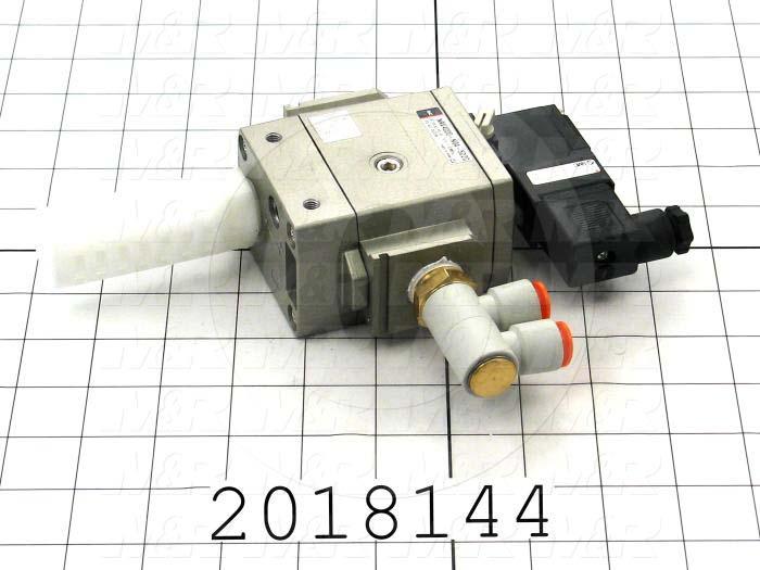 Valve Soft Start-Up, 1/2" NPT Port In, 1/2" NPT Port Out, 24 VDC Coli Voltage, 61 sqmm Effective Area, Lock Manual Override Option