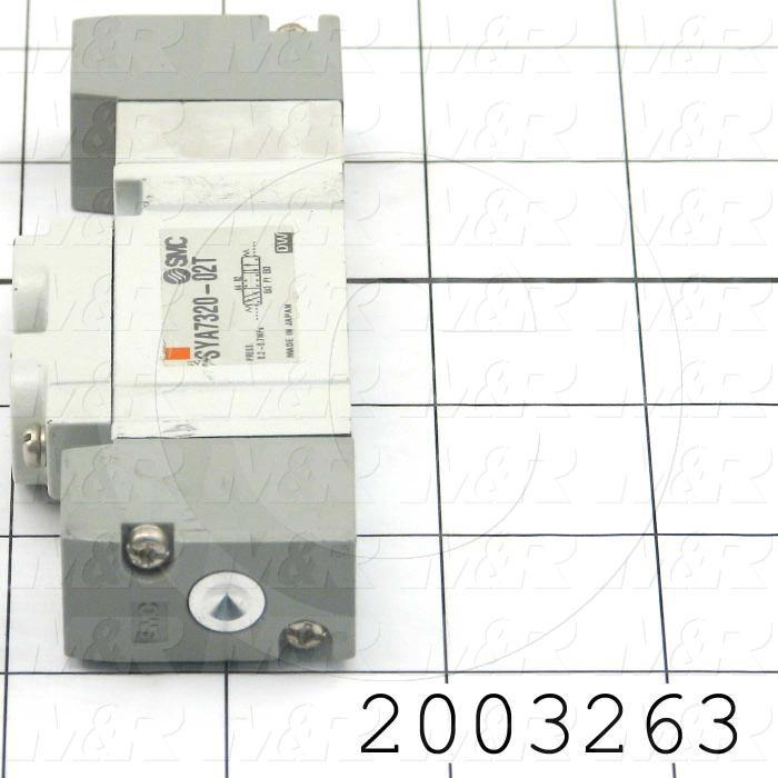 Valves, Air Operated Type, 3 Position / 3 Way / Center Closed Operation, 1/4" NPT Port, Individual Mounting, 0.7 MPa Max. Pressure