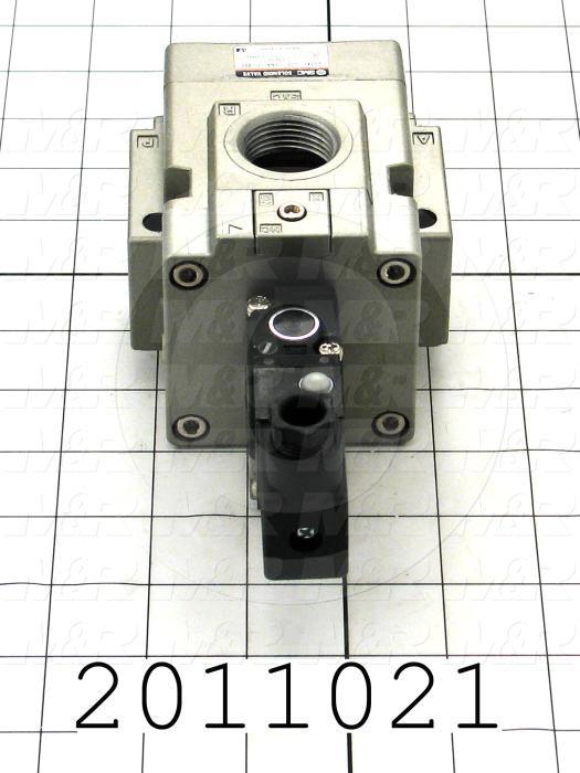 Valves, Electro Mechanical Type, 2 Position / 3 Way Operation, Double Coil, 24 VDC Coil Voltage, 3/4" NPT Port, Individual Mounting, Rubber Seal, 160 Psi Max. Pressure, 9.6 CCV