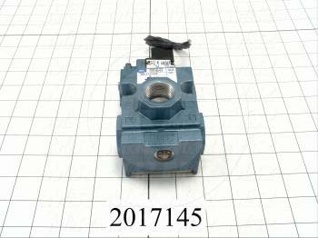 Valves, Electro Mechanical Type, 2 Position / 3 Way Operation, Single Coil, 120/110 VAC Coil Voltage, 3/4" NPT Port, Inline, 160 Psi Max. Pressure, 5.7 CCV, Challenger Function
