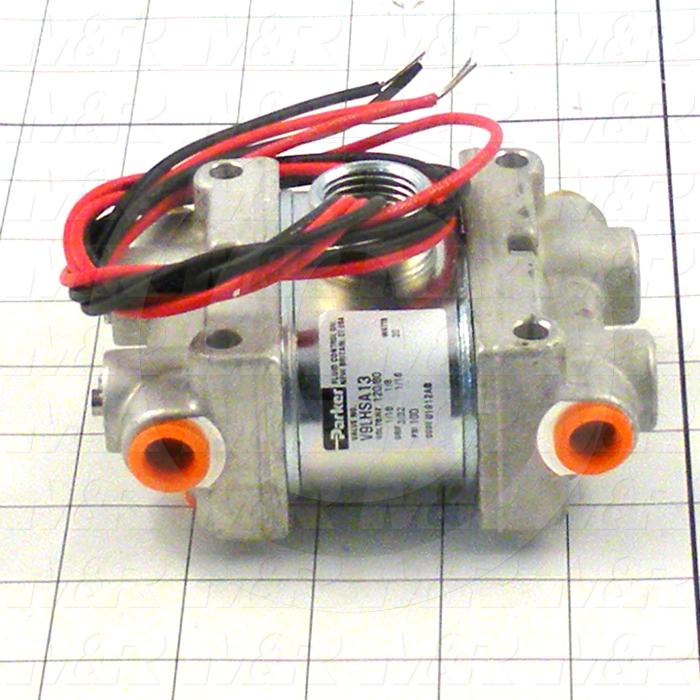 Valves, Electro Mechanical Type, 2 Position / 3 Way Operation, Single Coil, 160 Psi Max. Pressure